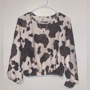 Cow Print Altar’d State Top XS